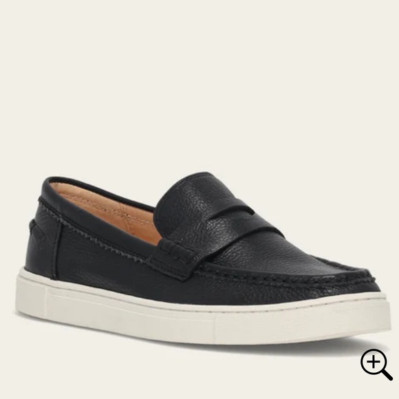 Frye Women’s Black Leather Slip-On Loafers - Picture 3 of 7